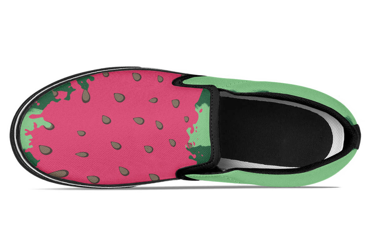 WATERMELON SLIP ONS