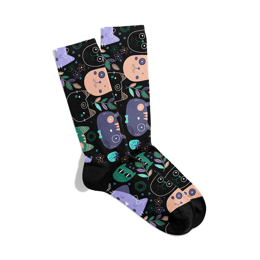 Black Kitty Socks