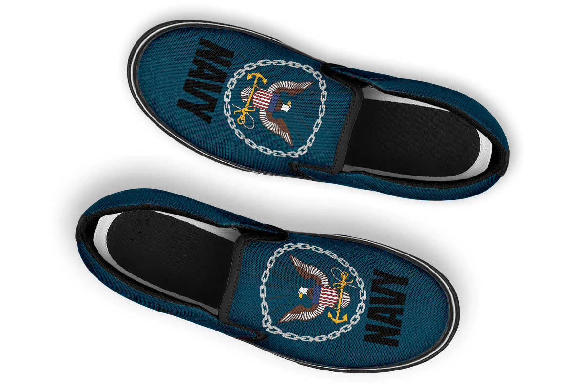 US NAVY SLIP ONS