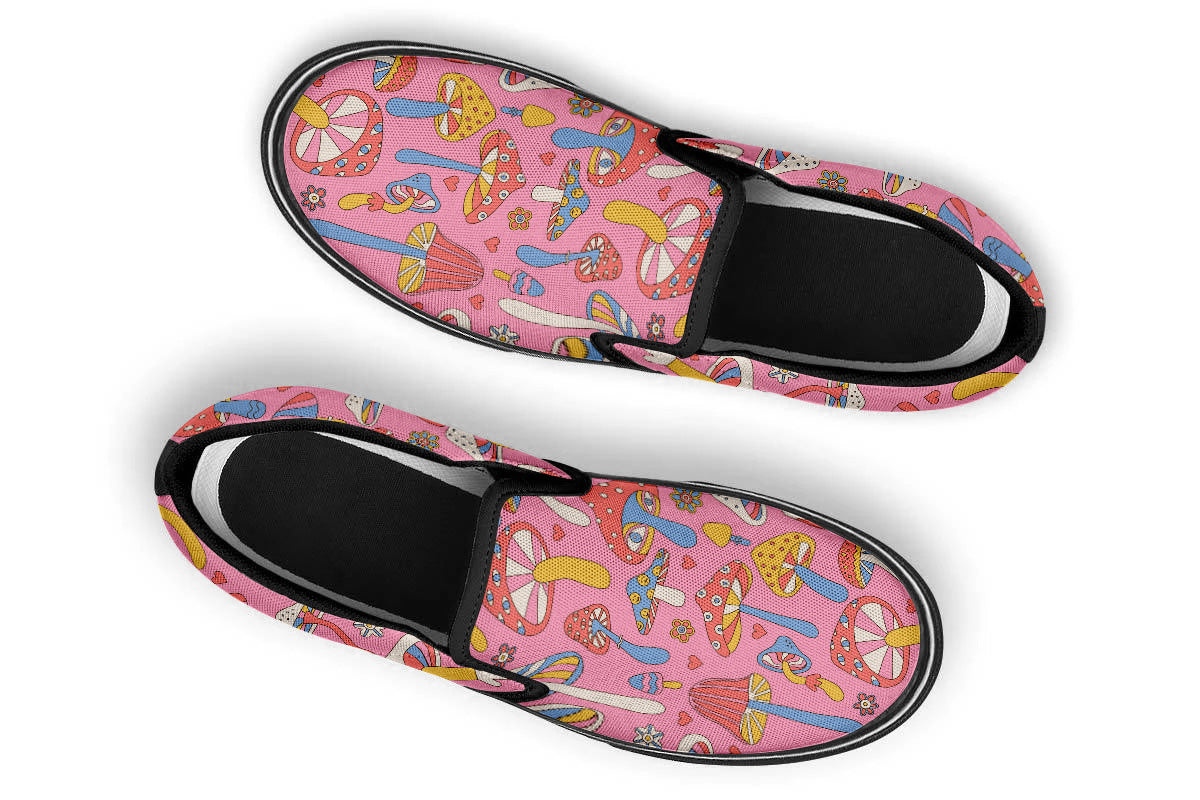 FUNKY MUSHROOMS SLIP ONS