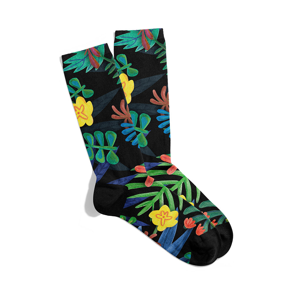 Tropical Foliage Socks