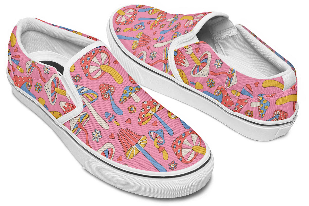 FUNKY MUSHROOMS SLIP ONS
