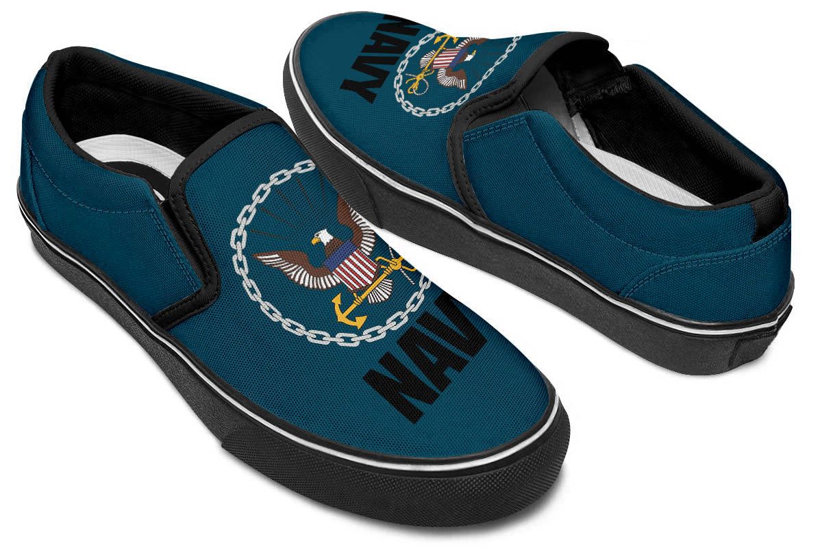 US NAVY SLIP ONS