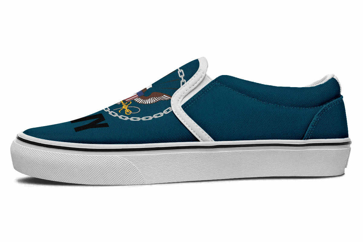 US NAVY SLIP ONS