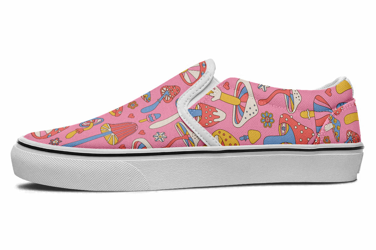 FUNKY MUSHROOMS SLIP ONS