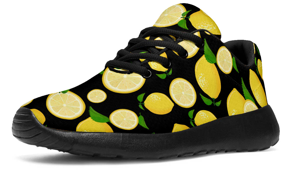 Lemon Sneakers: Lemon Pattern Sport Shoes