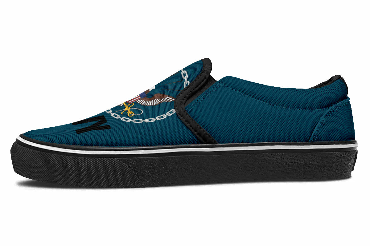 US NAVY SLIP ONS