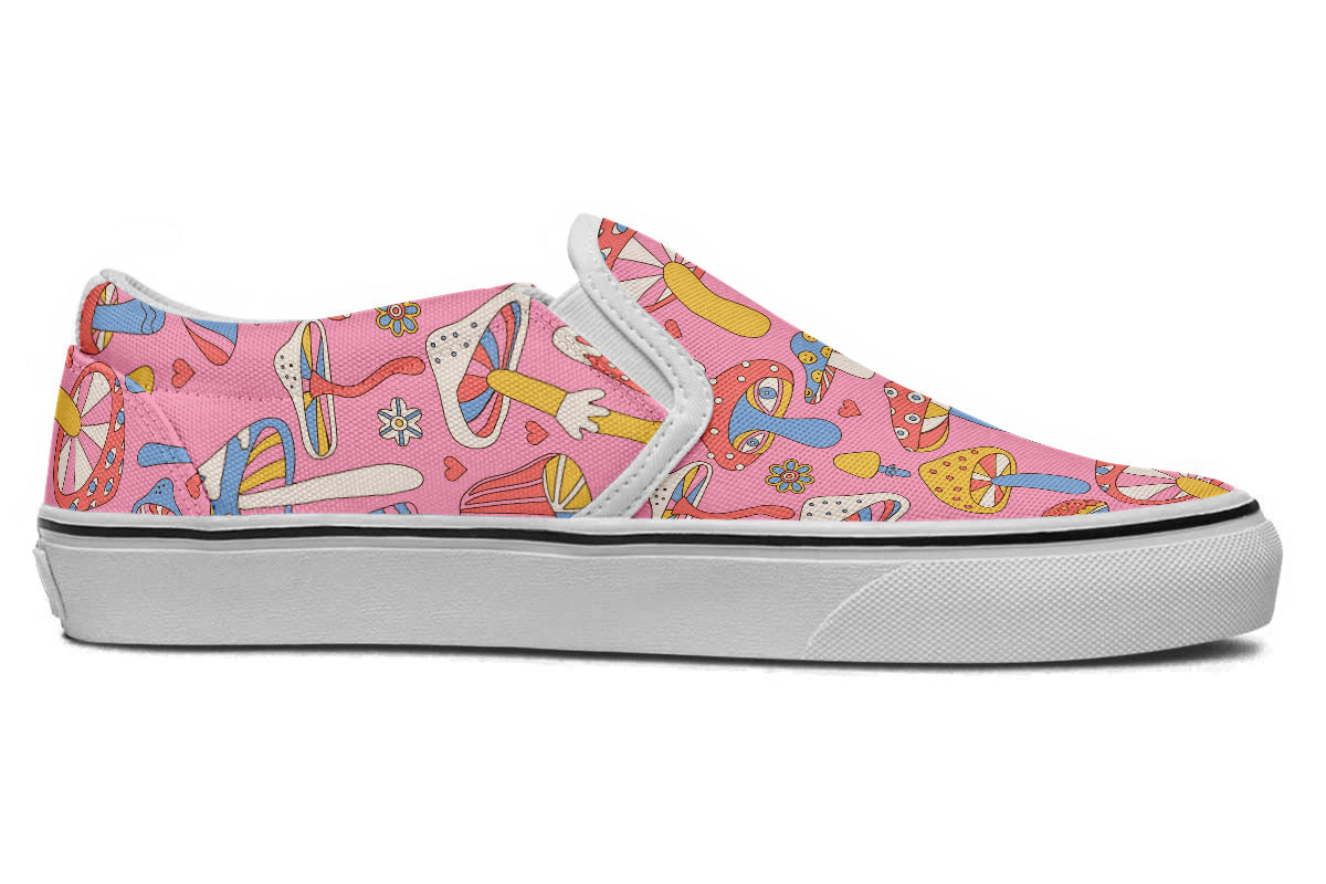 FUNKY MUSHROOMS SLIP ONS