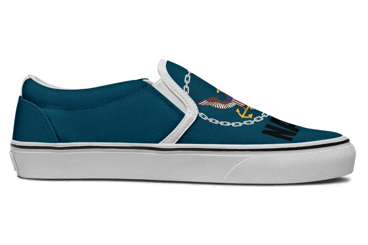 US NAVY SLIP ONS