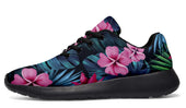 Sweet Flora - Floral patterm Sports Shoes - Black Soles