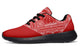 Red Bandana Print Shoes - Black Soles