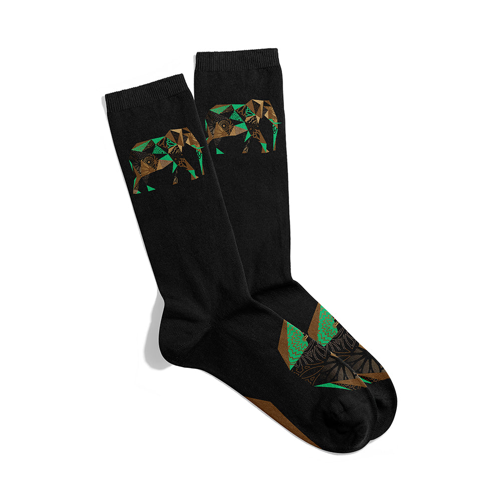 Mosaic Elephant B Socks