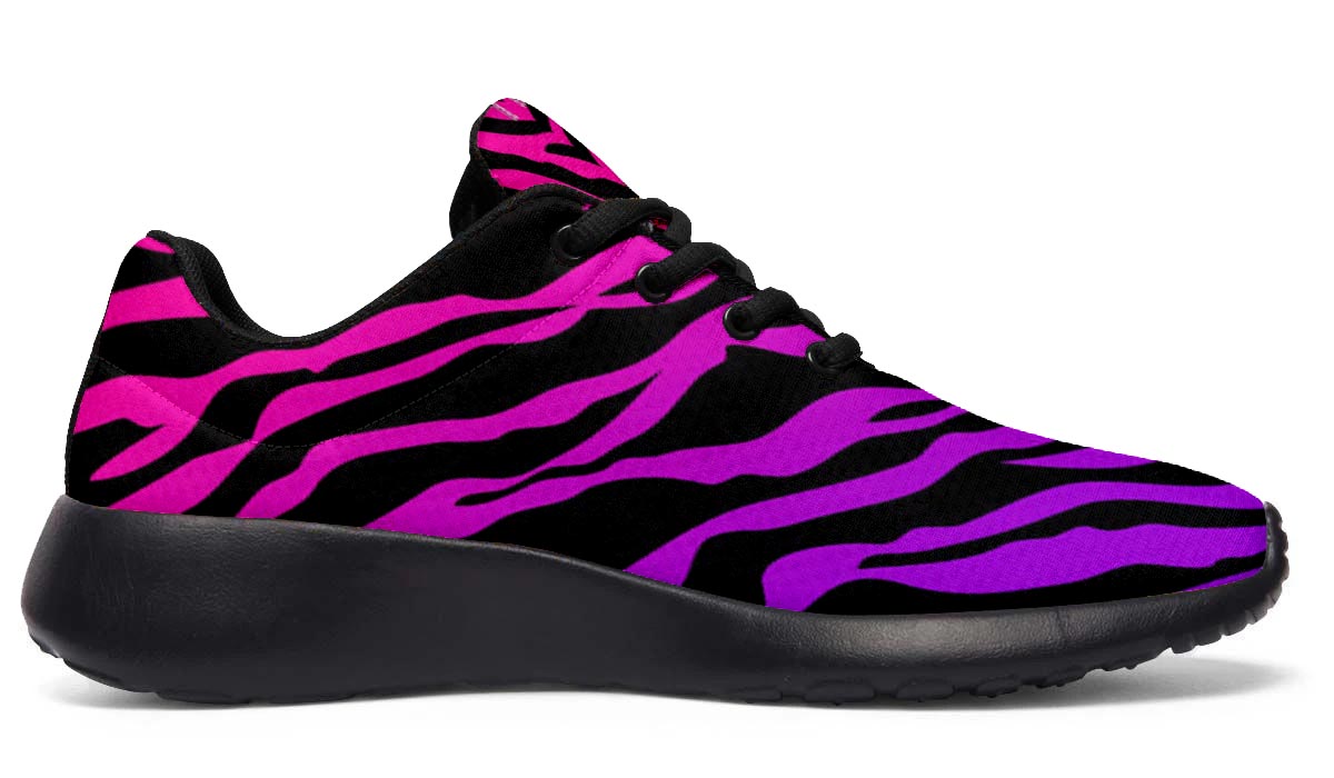 Pink Zebra Pattern Sneakers