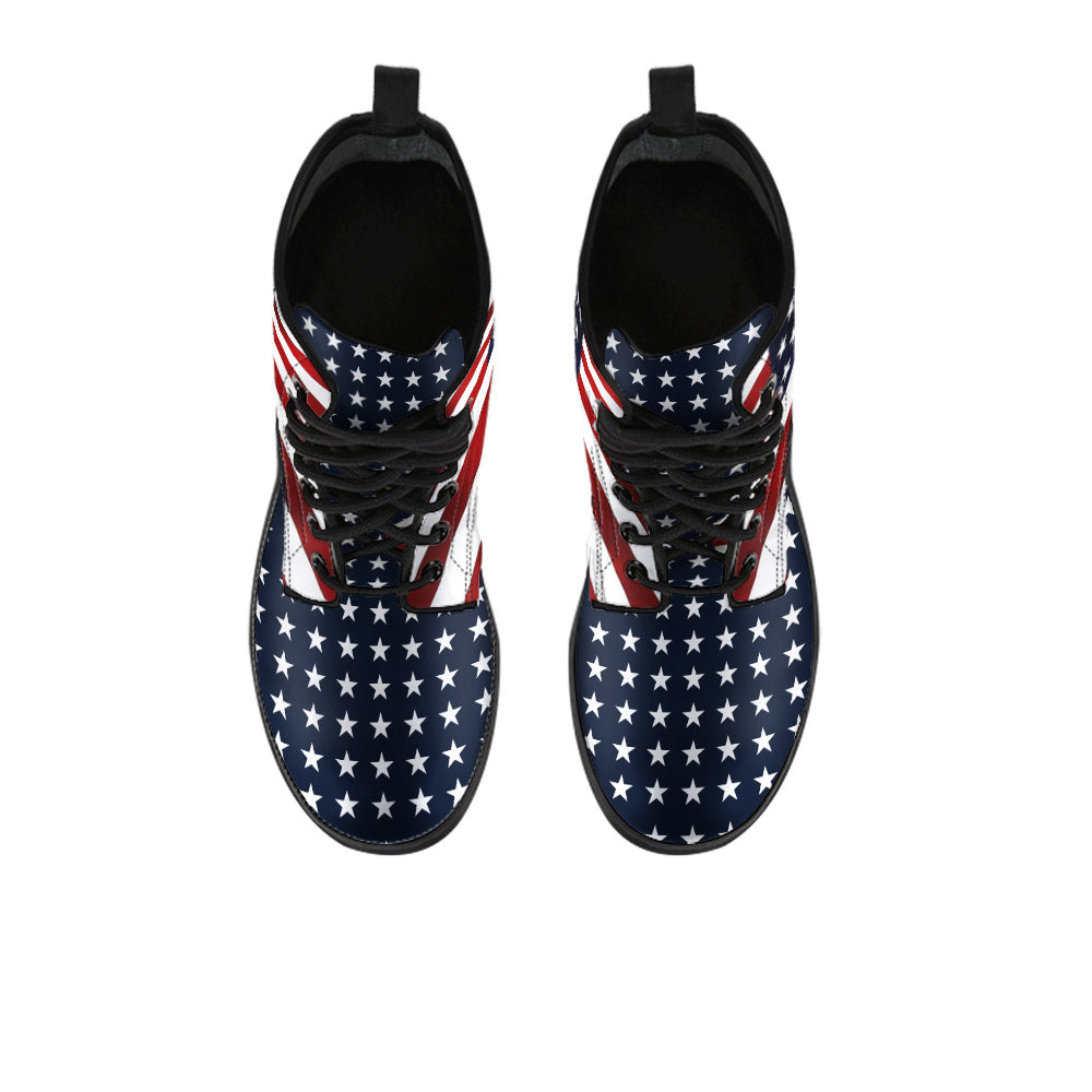 USA Flag Boots - CustomKiks Shoes