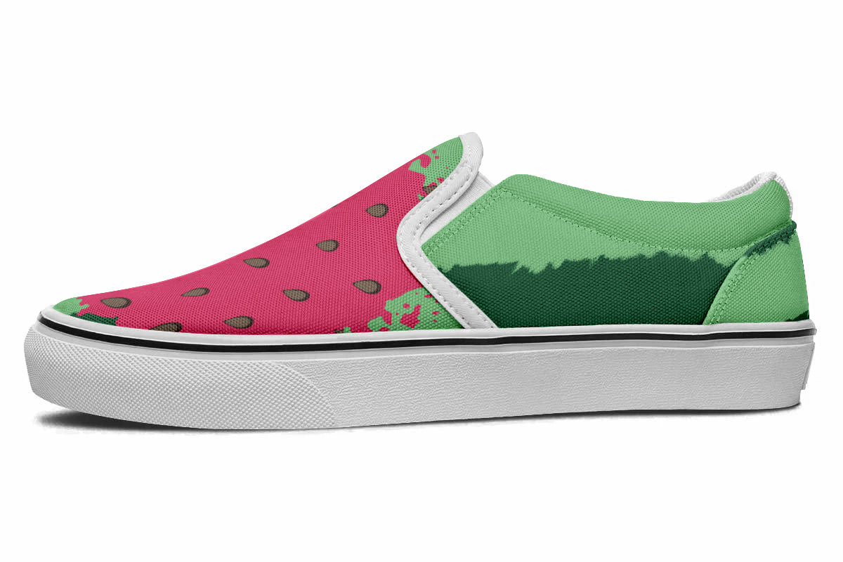 WATERMELON SLIP ONS