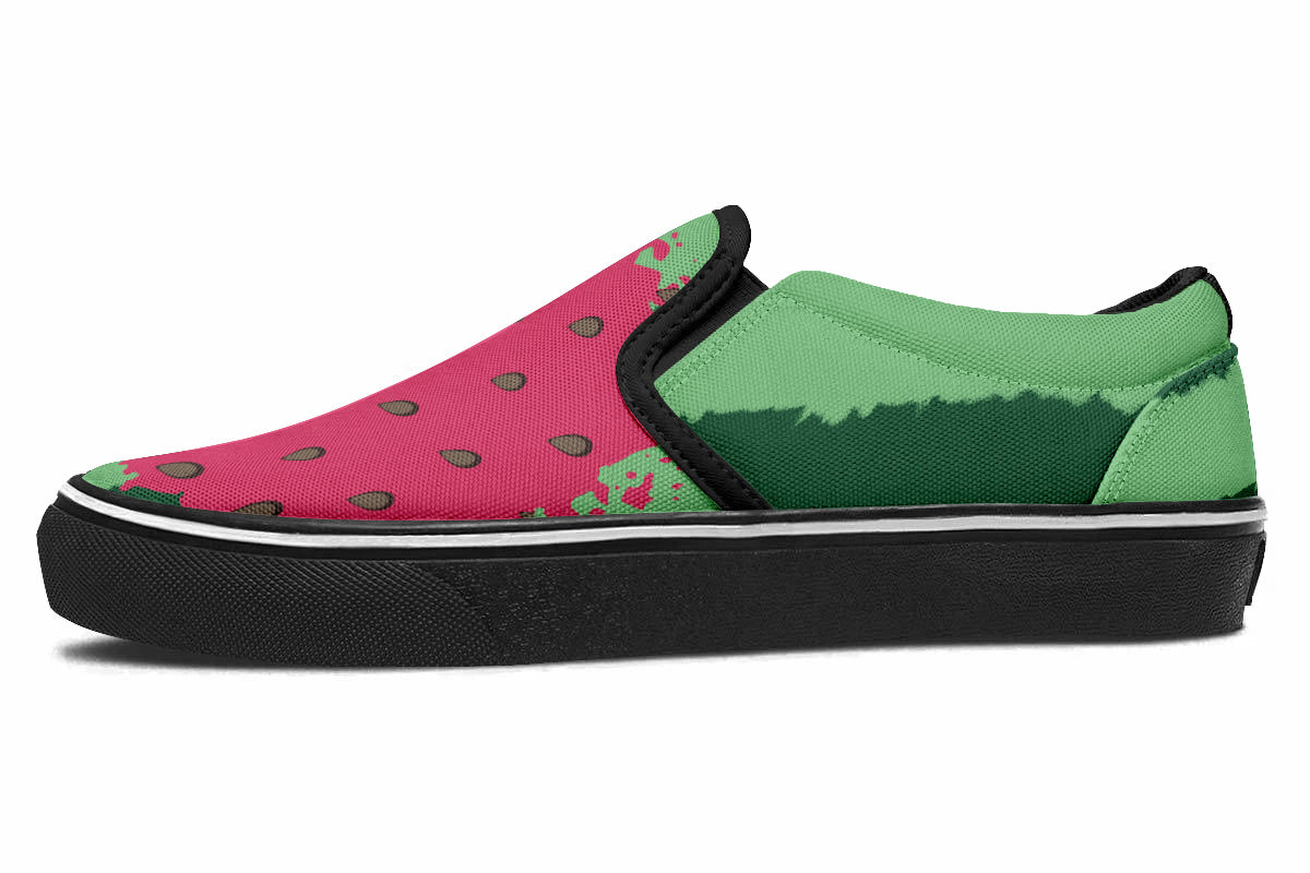 WATERMELON SLIP ONS