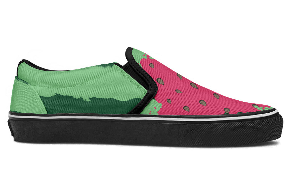 WATERMELON SLIP ONS