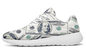 Cash, Money, $100 billsStyle Sneakers - White Soles