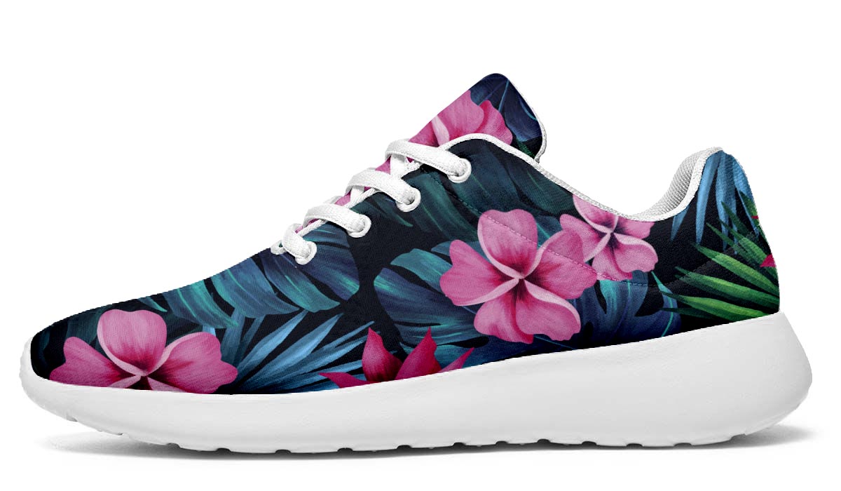 Sweet Flora - Floral patterm Sports Shoes - White Soles