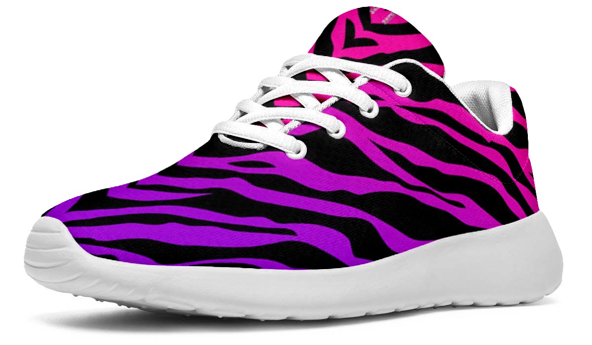 Pink Zebra Pattern Sneakers