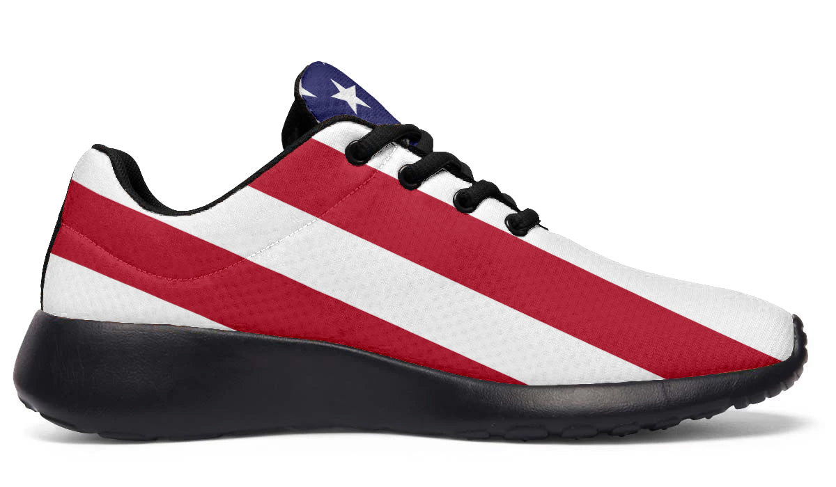 Custom Kiks USA Flag Shoes – Patriotic Red, White & Blue Sneakers