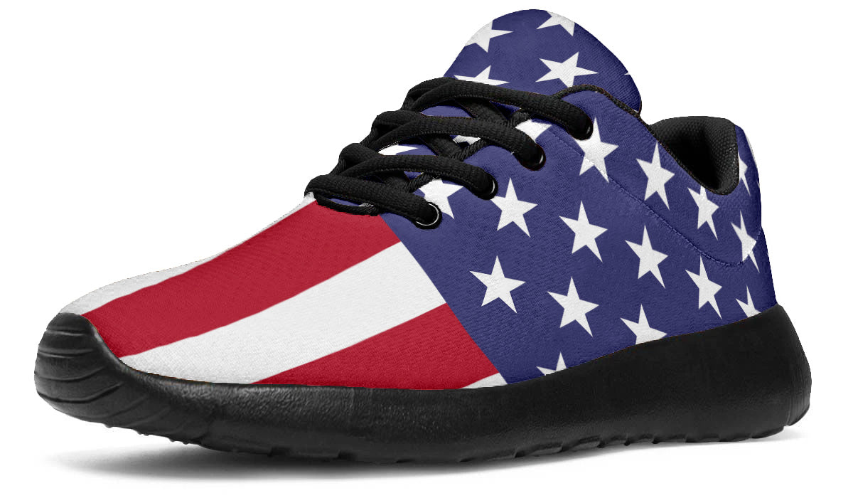 Custom Kiks USA Flag Shoes – Patriotic Red, White & Blue Sneakers