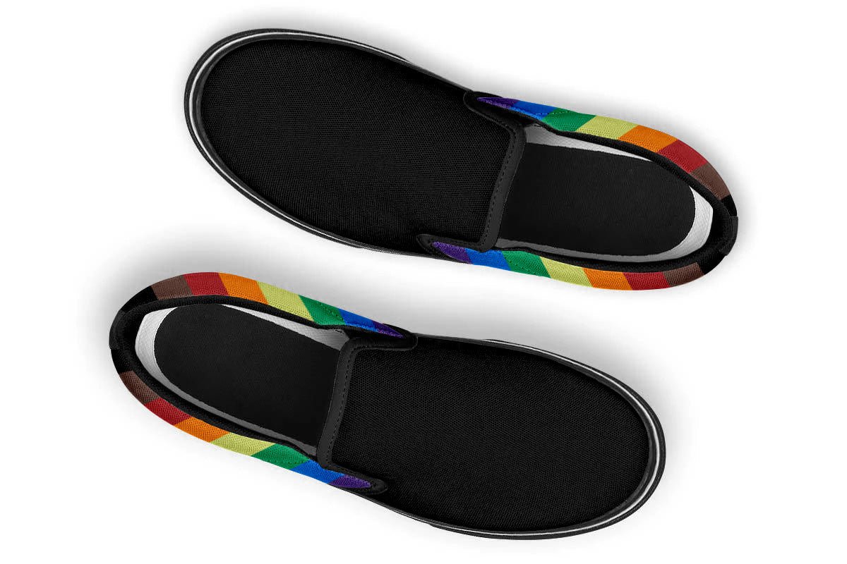 RAINBOW SLIP ONS