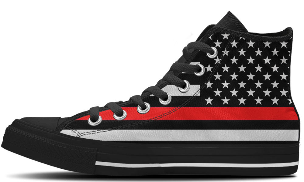 The Thin Red Line - CustomKiks Shoes
