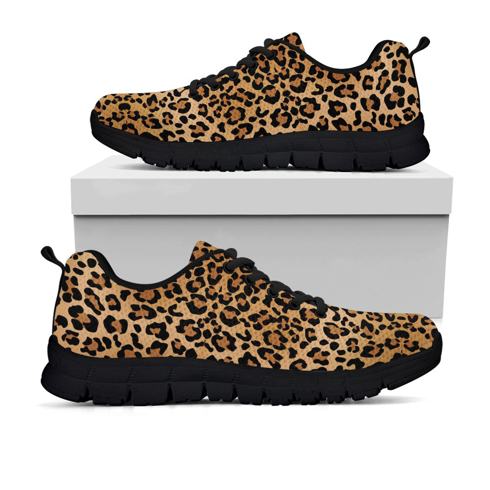 Leopard Print Sneakers - CustomKiks Shoes