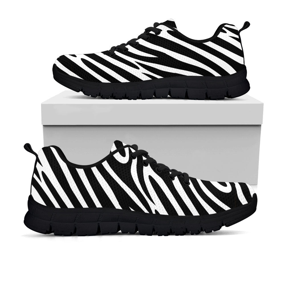 Zebra Print Sneakers - CustomKiks Shoes
