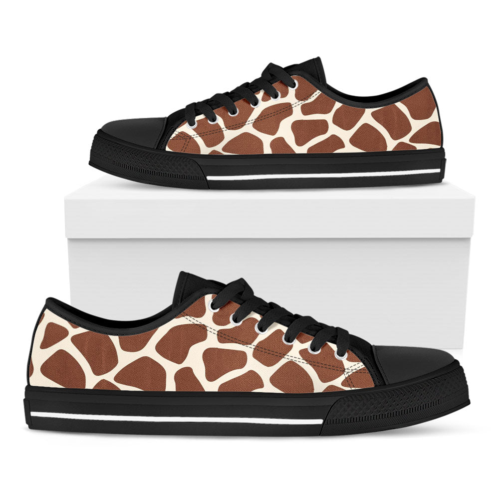 Giraffe Pattern Shoes Animal Print Casual Sneakers CustomKiks Com   Black Fe4afb40 E9d2 4cb7 Bf43 947451eaa97b 1024x1024 