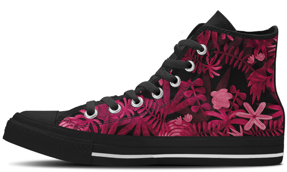 Pink Foliage - CustomKiks Shoes