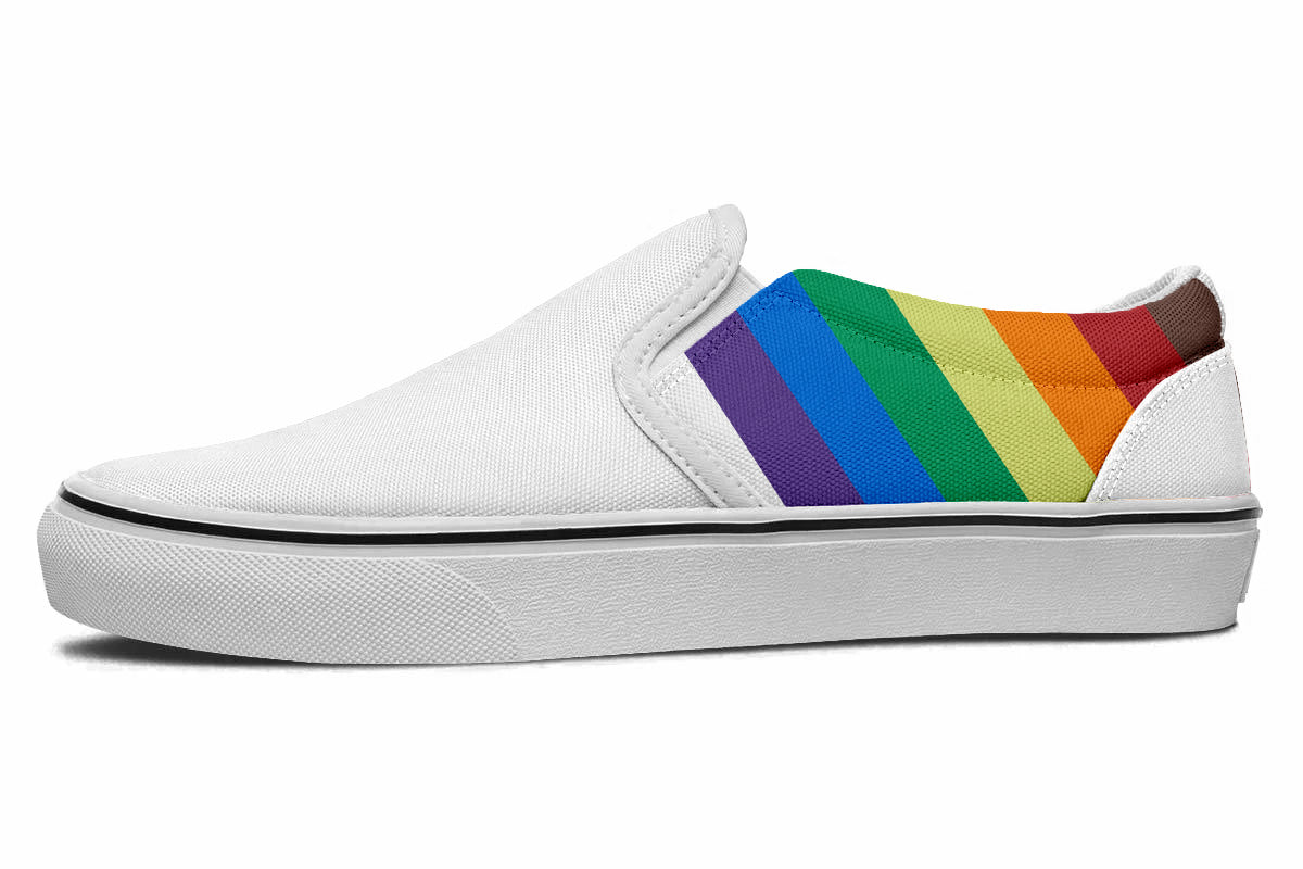 RAINBOW SLIP ONS