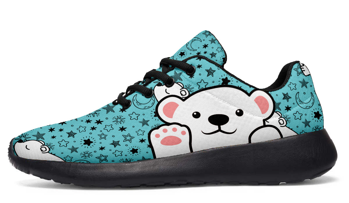 Polar Bear Starry Doodle Sneakers