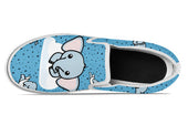 Elephant Doodle Slip Ons