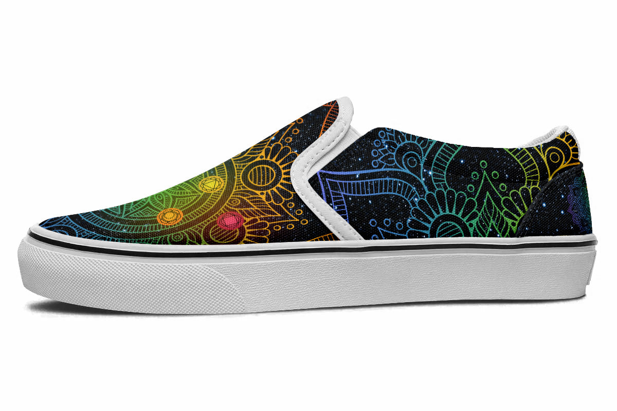 Mandala Chakra Slip Ons