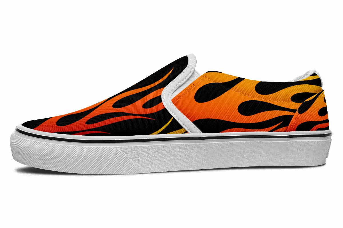 FLAMES SLIP ONS