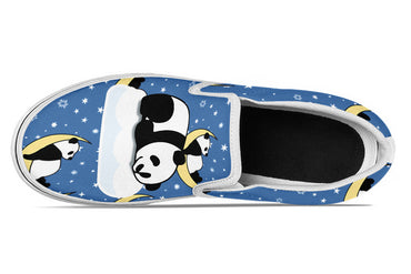 Panda Dreams Doodle Slip Ons