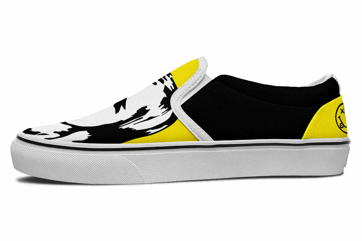Kurt Cobain Slip Ons