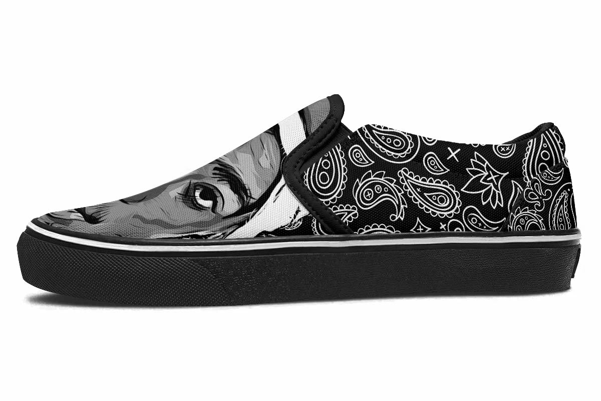 Tupac Shakur Slip Ons