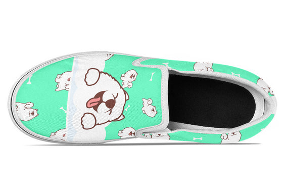 Samoyed Doodle Slip Ons