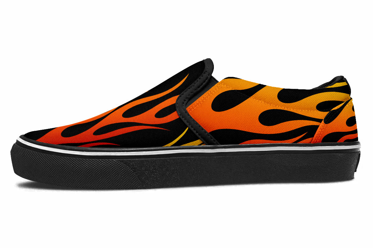 FLAMES SLIP ONS