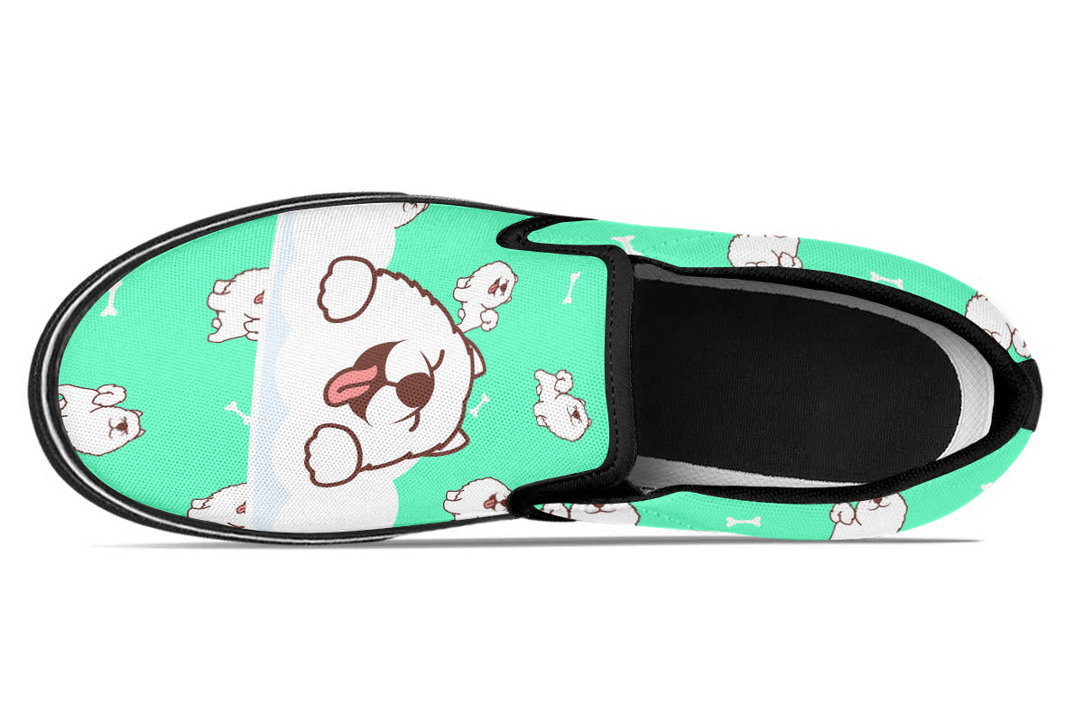 Samoyed Doodle Slip Ons