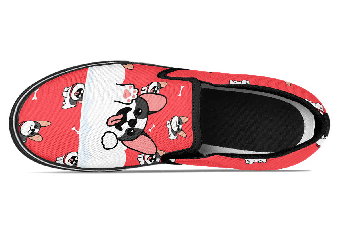 French Bulldog Doodle Slip Ons