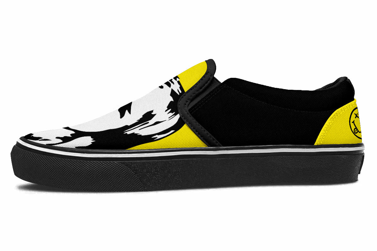 Kurt Cobain Slip Ons