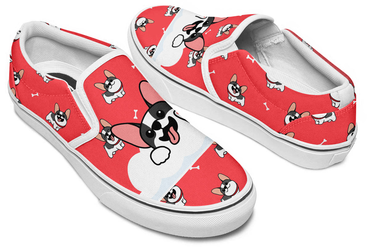 French Bulldog Doodle Slip Ons