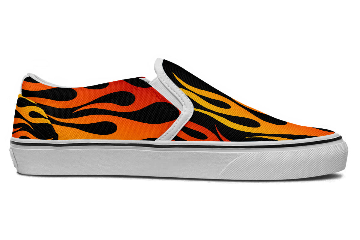 FLAMES SLIP ONS