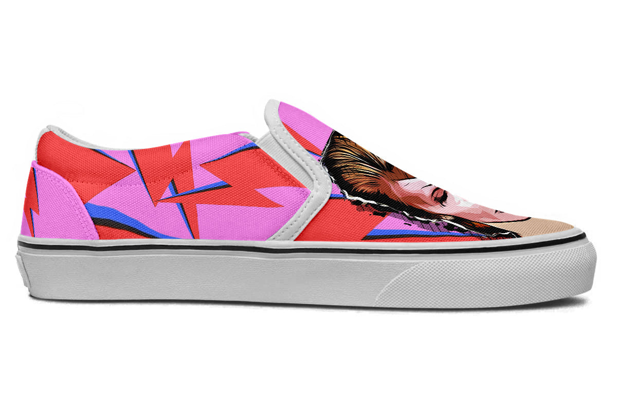 DAVID BOWIE SLIP ONS