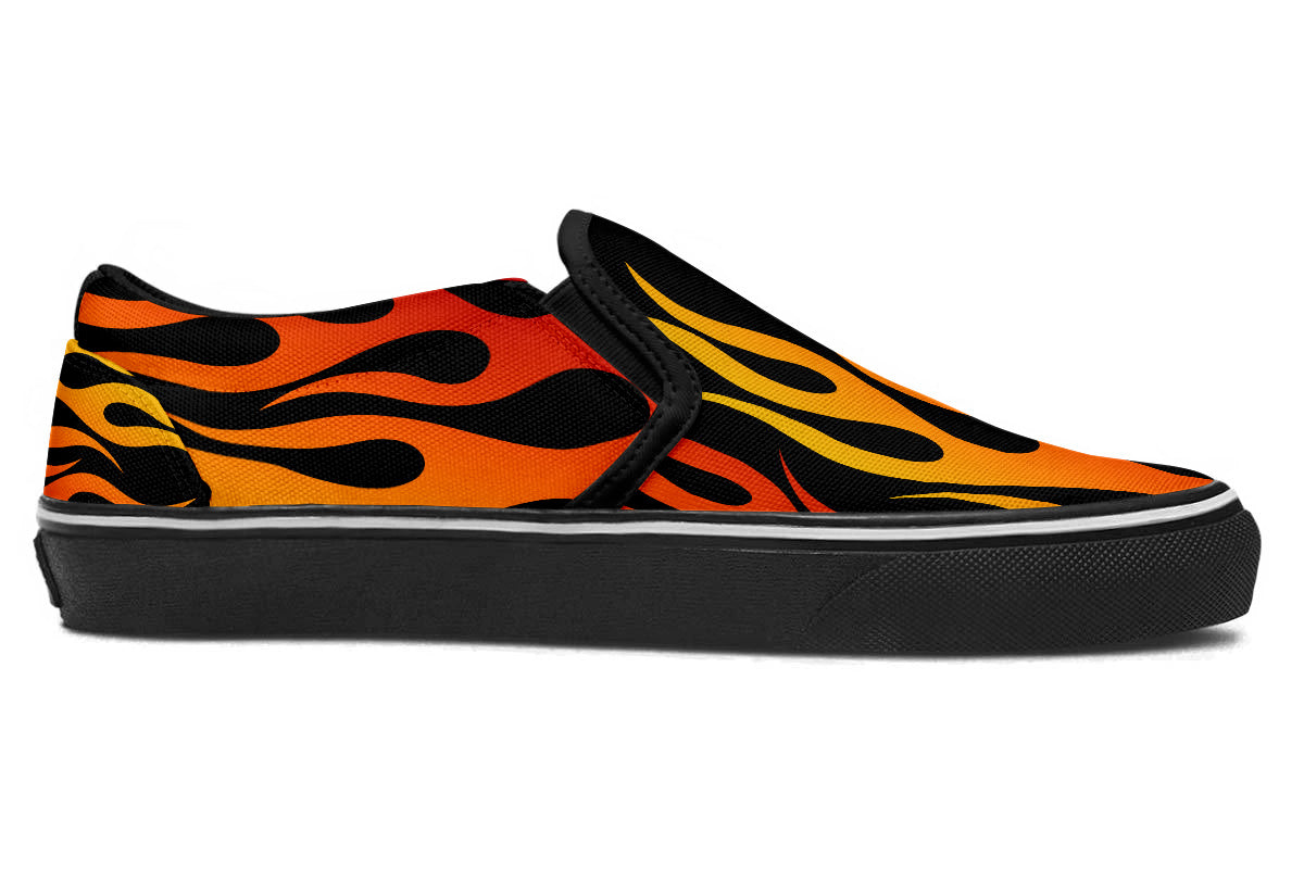 FLAMES SLIP ONS