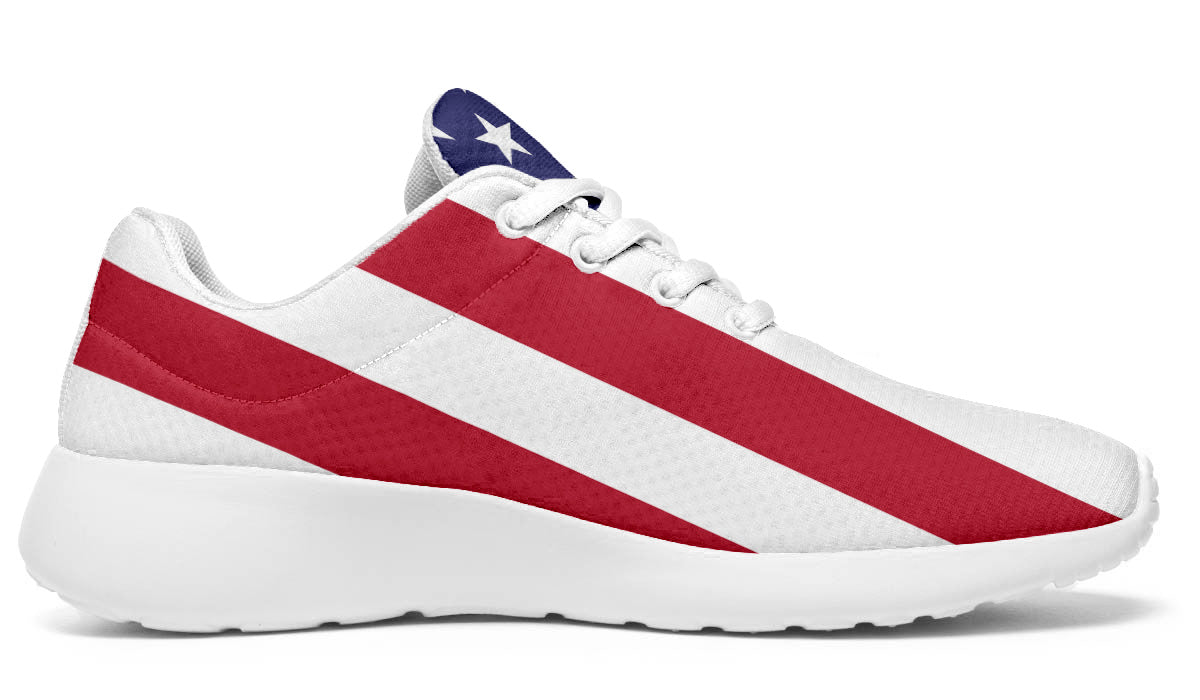 Custom Kiks USA Flag Shoes – Patriotic Red, White & Blue Sneakers